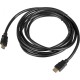 Кабель соединительный аудио-видео HDMI (m)/HDMI (m) 3м. феррит.кольца Позолоченные контакты черный (NO NAME)
