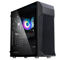 Корпус ZALMAN Z1 PLUS, ATX, BLACK, WINDOW, 1x5.25", 2x3.5", 3x2.5", 1xUSB2.0, 2xUSB3.0, FRONT 2x120mm, REAR 1x120mm (Z1 PLUS)