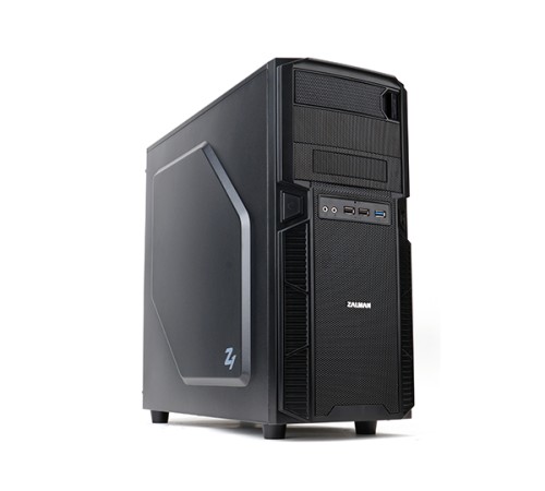 Корпус ZALMAN Z1, ATX, BLACK, 2x5.25", 4x3.5", 1x2.5", 2xUSB2.0, 1xUSB3.0, FRONT 1x120mm, REAR 1x120mm (Z1)