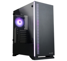 Корпус ZALMAN S5, ATX, BLACK, WINDOW, 2xCOMBO (3.5" or 2.5"), 4x2.5", 2xUSB2.0, 1xUSB3.0, FRONT 1x120mm, REAR 1x120mm RGB (S5 BLACK)