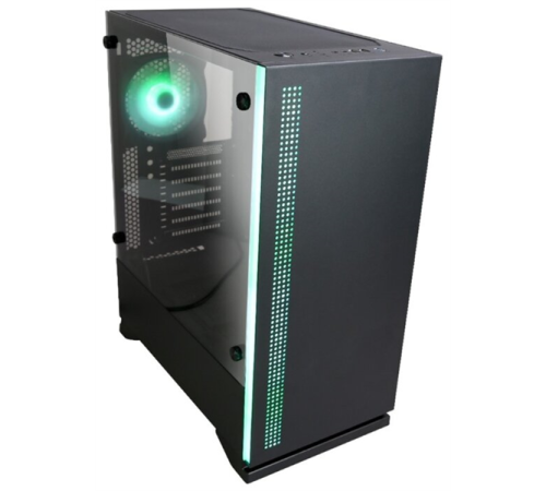 Корпус ZALMAN S5, ATX, BLACK, WINDOW, 2xCOMBO (3.5" or 2.5"), 4x2.5", 2xUSB2.0, 1xUSB3.0, FRONT 1x120mm, REAR 1x120mm RGB (S5 BLACK)