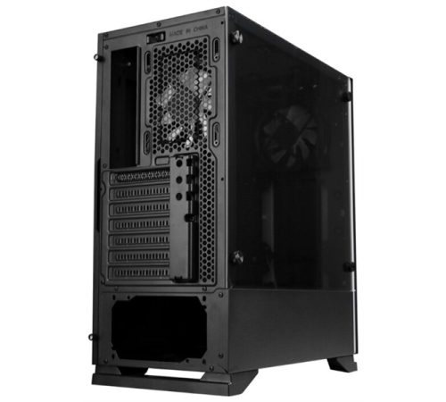 Корпус ZALMAN S5, ATX, BLACK, WINDOW, 2xCOMBO (3.5" or 2.5"), 4x2.5", 2xUSB2.0, 1xUSB3.0, FRONT 1x120mm, REAR 1x120mm RGB (S5 BLACK)