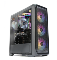 Корпус ZALMAN N5 MF, ATX, BLACK, WINDOW, 1x5.25", 4x3.5", 1x2.5", 2xUSB2.0, 1xUSB3.0, FRONT 3x120mm RGB, REAR 1x120mm RGB (N5 MF)