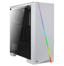 Корпус Aerocool Cylon White, ATX, без БП, RGB-подсветка, окно, картридер, 1x USB 3.0 + 2x USB 2.0, 1х120-мм вентилятор в комплекте (Cylon White)