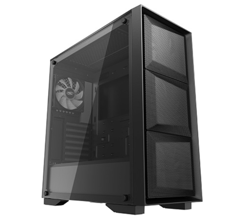 Корпус Deepcool MATREXX 50 MESH 4FS без БП, боковое окно (закаленное стекло), 3xColor LED 120мм вентилятора спереди, 1xColor LED 120мм вентилятор сзади, черный, ATX (MATREXX 50 MESH 4FS)