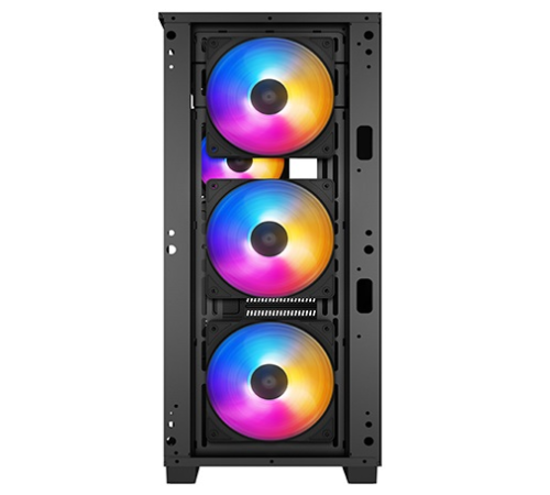 Корпус Deepcool MATREXX 50 MESH 4FS без БП, боковое окно (закаленное стекло), 3xColor LED 120мм вентилятора спереди, 1xColor LED 120мм вентилятор сзади, черный, ATX (MATREXX 50 MESH 4FS)