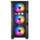 Корпус Deepcool MATREXX 50 MESH 4FS без БП, боковое окно (закаленное стекло), 3xColor LED 120мм вентилятора спереди, 1xColor LED 120мм вентилятор сзади, черный, ATX (MATREXX 50 MESH 4FS)