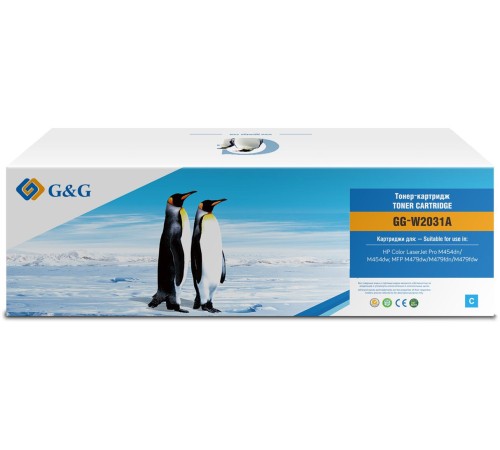 Картридж лазерный G&G GG-W2031A 415A (есть ограничения по прошивке) голубой (2100стр.) для HP LJ M454/MFP M479 Картридж лазерный G&G GG-W2031A 415A (есть ограничения по прошивке) голубой (2100стр.) для HP LJ M454/MFP M479