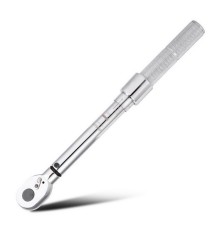 Ключ Deli Динамометрический ключ предельный Deli DL170025  5-25Нм, 3/8", головка Cr-Mo, 72 зуба, точность +/- 3%, противоскользящая рукоятка, кейс