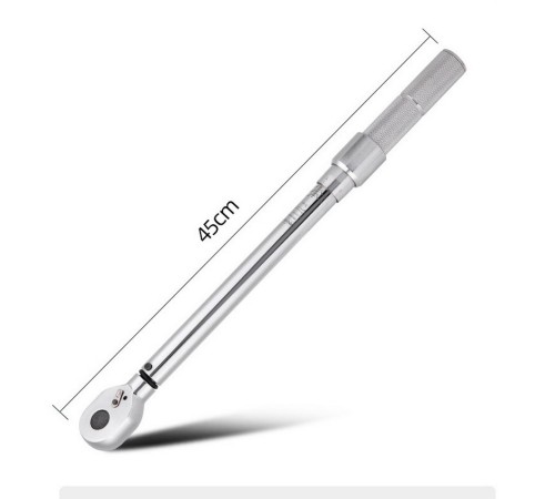 Ключ Deli Динамометрический ключ предельный Deli DL170050  10-50Нм, 3/8", головка Cr-Mo, 72 зуба, точность +/- 3%, противоскользящая рукоятка, кейс
