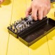 Отвертка Deli Ударно-поворотная отвертка с набором бит 13 шт Deli DL8901 (PH1, PH2x2, PH3, PH4, SL5, SL6, SL8, SL9, H4, H5, H6, H8), Cr-V, пласт. кейс