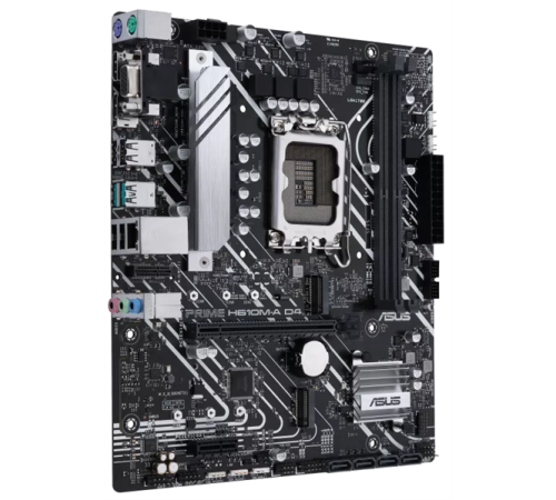Материнская плата ASUS PRIME H610M-A D4-CSM, LGA1700, H610, 2*DDR4, D-Sub + DP + HDMI, SATA3, Audio, Gb LAN, USB 3.2*4, USB 2.0*6, COM*1 header (w/o cable), mATX ; 90MB19P0-M0EAYC (PRIME H610M-A D4-CSM)