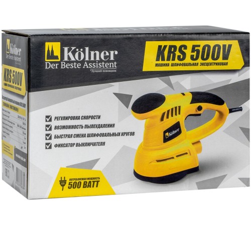 Эксцентриковая шлифмашина Kolner KRS 500V 500Вт D125мм (КН500)