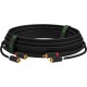 GCR Кабель 5.0m аудио 2 х RCA / 2 х RCA , GOLD, черный, GCR-53116 Greenconnect GCR-53116