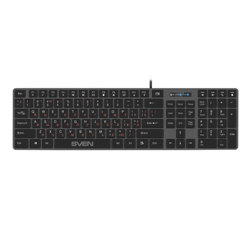 Клавиатура SVEN KB-E5000 серый металлик (109 кл.+12Fn) Sven SV-020545