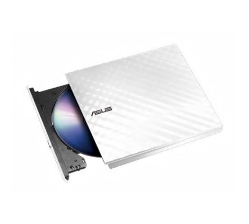 Оптический привод ASUS SDRW-08D2S-U LITE/WHT/G/AS retail, dvd-rw, external ; 90-DQ0436-UA221KZ (SDRW-08D2S-U LITE/WHITE/ASUS)