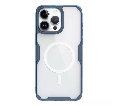 Чехол Nature TPU Pro Magnetic Case, Blue, (AP IP15 Pro Max)