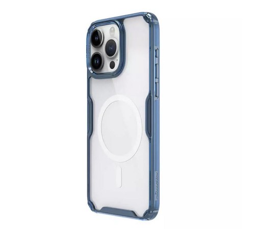 Чехол Nature TPU Pro Magnetic Case, Blue, (AP IP15 Pro Max)
