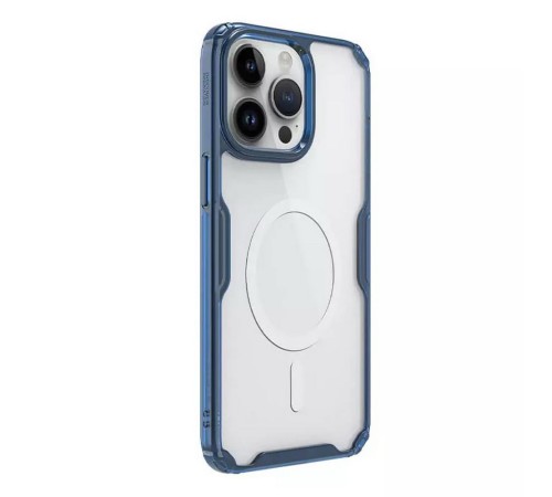 Чехол Nature TPU Pro Magnetic Case, Blue, (AP IP15 Pro Max)