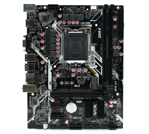 Материнская плата Afox IH410D4-MA5-V4 Motherboard H460 giga lan Micro-ATX Материнская плата Afox IH410D4-MA5-V4 Motherboard H460 giga lan Micro-ATX