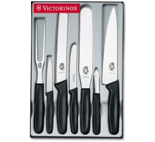 Набор ножей кухон. Victorinox Standart (5.1103.7) компл.:4шт вилка черный подар.коробка