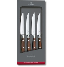 Набор ножей кухон. Victorinox Grand Maitre Steak (7.7240.4) компл.:4шт дерево подар.коробка