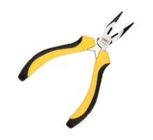 Шарнирно-губцевый инструмент Deli Мини-плоскогубцы удлиненные Deli DL103205 109мм, двухкомпонентная рукоять