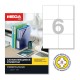 Этикетки Promega 75189 A4 99x105мм 6шт на листе/70г/м2/25л./белый матовое самоклей. универсальная