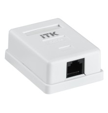 Розетка ITK CS2-1C5EU-12 настенная 49.3x65.6x25.1мм RJ45 ABS белый (упак.:1шт)