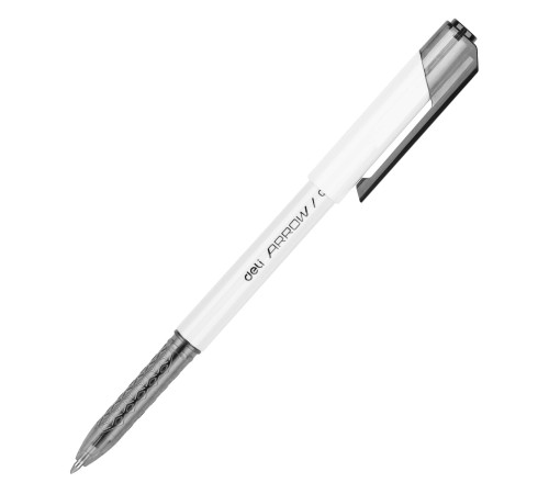 Ручка шариковая Deli EQ23-BK 0.7мм белый черные чернила (1шт)