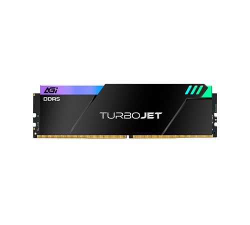 Модуль памяти AGI 32GB DDR5 7600MHz OC UDIMM CL36, kit 16gb*2, HEATSINK- Turbojet+RGB lightbar