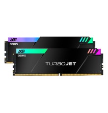 Модуль памяти AGI 32GB DDR5 7600MHz OC UDIMM CL34, kit 16gb*2, HEATSINK- Turbojet+RGB lightbar
