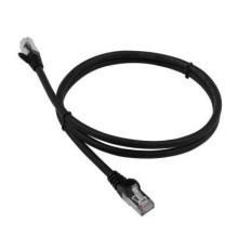 Патч-корд Lanmaster LAN-PC45/S6A-1.0-BK FTP вилка RJ-45-вилка RJ-45 кат.6А 1м чёрный LSZH (уп.:1шт)