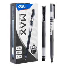Ручка гелевая Deli EG16-BK Daily MAX 0.5мм черный черные чернила