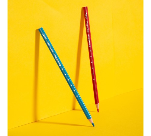 Карандаши цветные Deli EC112-24 Enovation трехгранные пластик 24цв. карт.тубус (24шт)