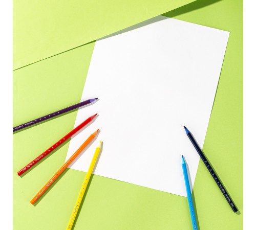 Карандаши цветные Deli EC113-12 Enovation трехгранные пластик 12цв. коробка/европод. (12шт)