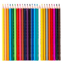 Карандаши цветные Deli EC113-24 Enovation трехгранные пластик 24цв. коробка/европод. (24шт)