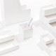 Подставка Deli ENS011WHITE Nusign для пишущих принадлежностей белый пластик