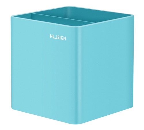 Подставка Deli NS011Blue Nusign для пишущих принадлежностей 84х84х86мм синий пластик Подставка Deli NS011Blue Nusign для пишущих принадлежностей 84х84х86мм синий пластик
