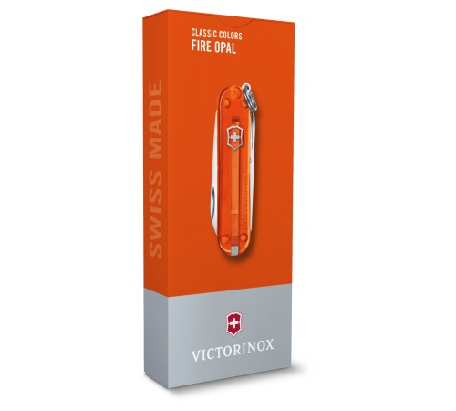 Нож перочинный Victorinox Classic Fire Opal (0.6223.T82G) 58мм 7функц. карт.коробка Нож перочинный Victorinox Classic Fire Opal (0.6223.T82G) 58мм 7функц. карт.коробка