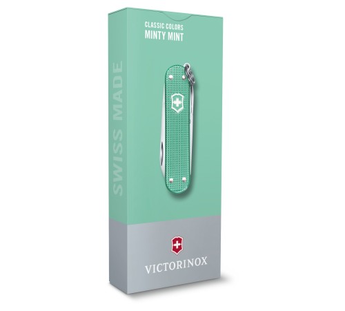 Нож перочинный Victorinox Classic Minty Mint (0.6221.221G) 58мм 7функц. карт.коробка Нож перочинный Victorinox Classic Minty Mint (0.6221.221G) 58мм 7функц. карт.коробка