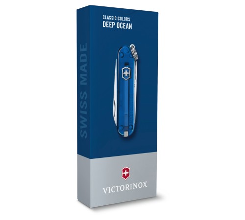 Нож перочинный Victorinox Classic Deep Ocean (0.6223.T2G) 58мм 7функц. карт.коробка Нож перочинный Victorinox Classic Deep Ocean (0.6223.T2G) 58мм 7функц. карт.коробка