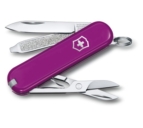 Нож перочинный Victorinox Classic Tasty Grape (0.6223.52G) 58мм 7функц. карт.коробка