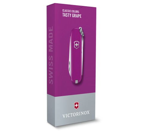 Нож перочинный Victorinox Classic Tasty Grape (0.6223.52G) 58мм 7функц. карт.коробка