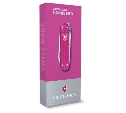 Нож перочинный Victorinox Classic Flamingo Party (0.6221.251G) 58мм 7функц. карт.коробка