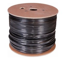 Кабель сетевой Buro UTP 4 пары cat5E solid 0.50мм CCA 305м черный outdoor