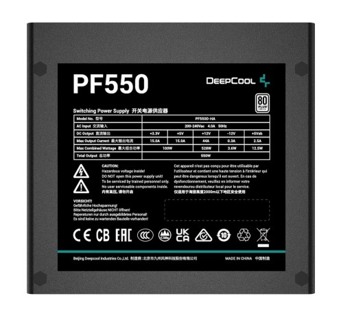 Блок питания Deepcool PF500 (R-PF550D-HA0B-WDEU)