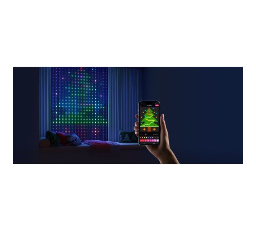 Умная  штора-гирлянда Yeelight  , 475 ламп , 1,5м x2м  / RGBIC+ BLE /  YLYDD-0053