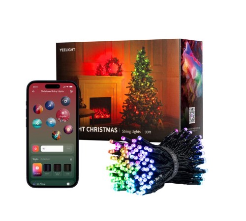 Умная  гирлянда Yeelight  100 ламп , 10 метров / RGBIC+ BLE  / YLYDD-0055