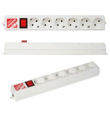 Сетевой фильтр Power Cube B, 1.9м, 5+1 розетка, серый (SPG(5+1)-B-6)